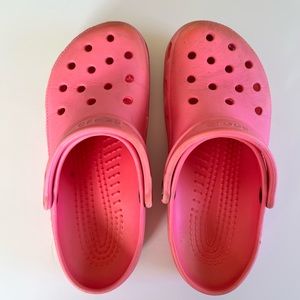 Crocs bubblegum pink womens 9